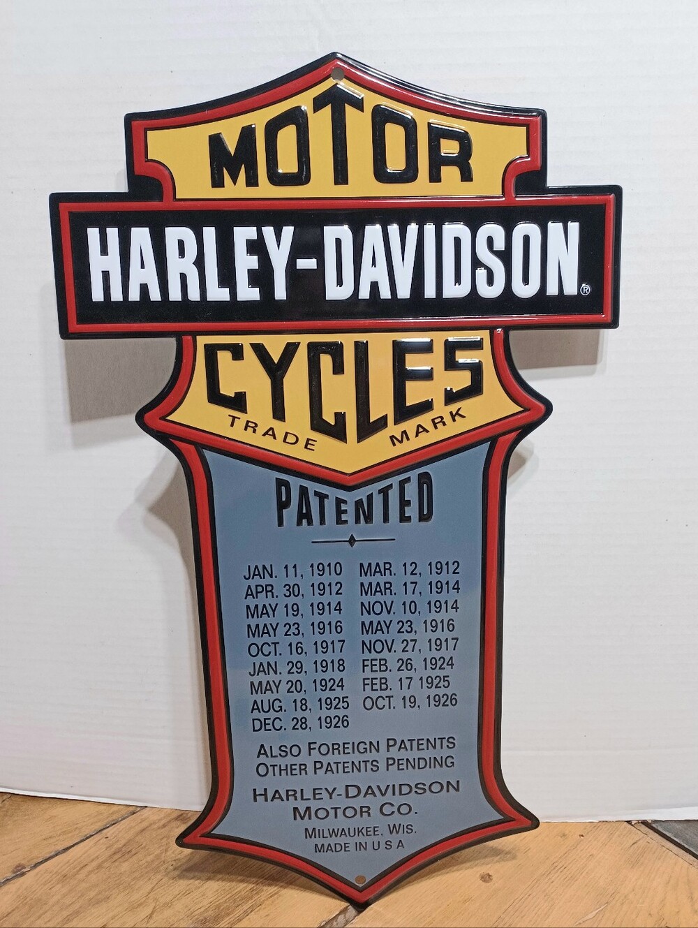 HARLEY-DAVIDSON ANDE ROONEY HD- PATENTED METAL SIGN MAN CAVE/ GARAGE GREAT GIFT